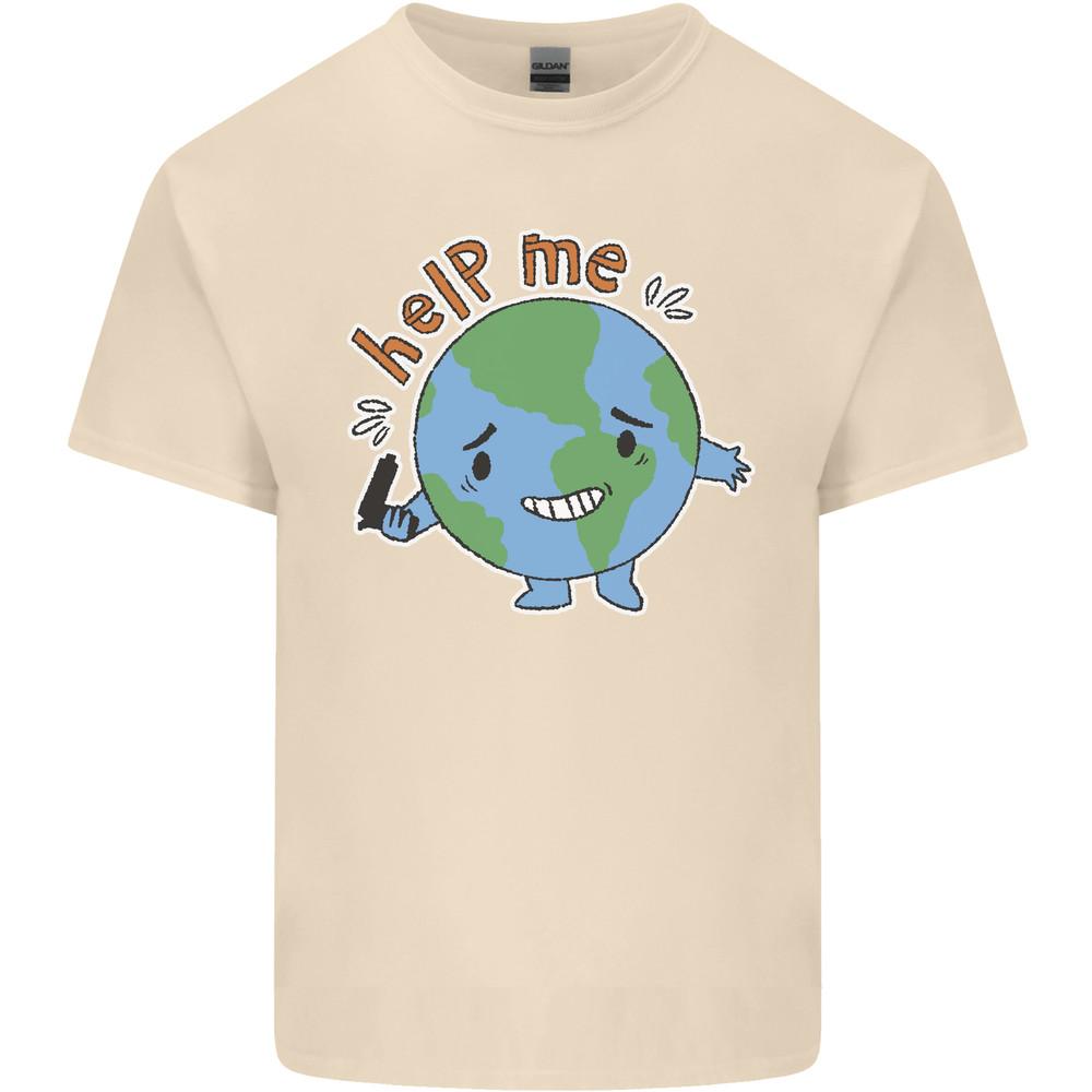 Help Me Climate Change Environment Mens Light Cotton T-Shirt Unisex T-Shirt S