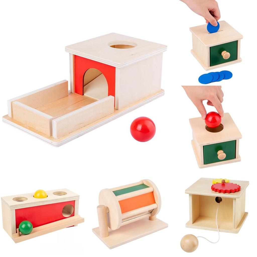 Montessori Toddler Educational Toy Wooden Sorting Machine For Handeye Coordination Development
