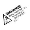 Warning On Board Sticker Car Truck GPS Tracking Device Sign Vinyl Decals Vehicle Van Taxi Boat Safety Anti Theft Protected