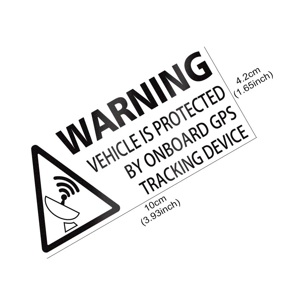Warning On Board Sticker Car Truck GPS Tracking Device Sign Vinyl Decals Vehicle Van Taxi Boat Safety Anti Theft Protected
