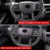 For TOYOTA TACOMA 2024 4Runner 2025 CarbonFiber Car Steering Wheel Trim direction Control Button Frame Cover Styling Accessories
