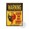Warning Zombie Poster Danger Vintage Tin Signs Beware of Dog No Parking No Trespassing Metal Plate Garden Home Wall Decor