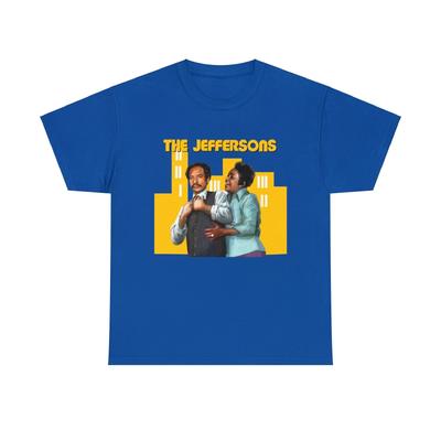 T-shirt Unisex Pesante in Cotone The Jeffersons, Isabel Sanford, Sherman Hemsley