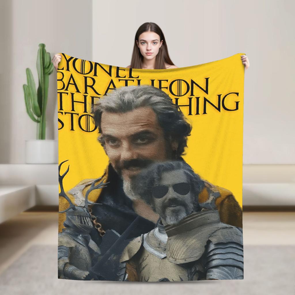 Lyonel Baratheon Throw Blanket Comfortable Funny Blanket  For Living Room Travel Office Flannel Bedspread Bed Cover