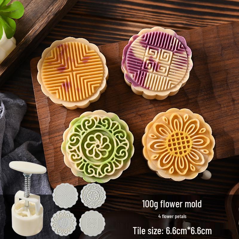 Mid-Autumn Mooncake Mold Stamp Tool for Ice Skin Mung Bean Pastry