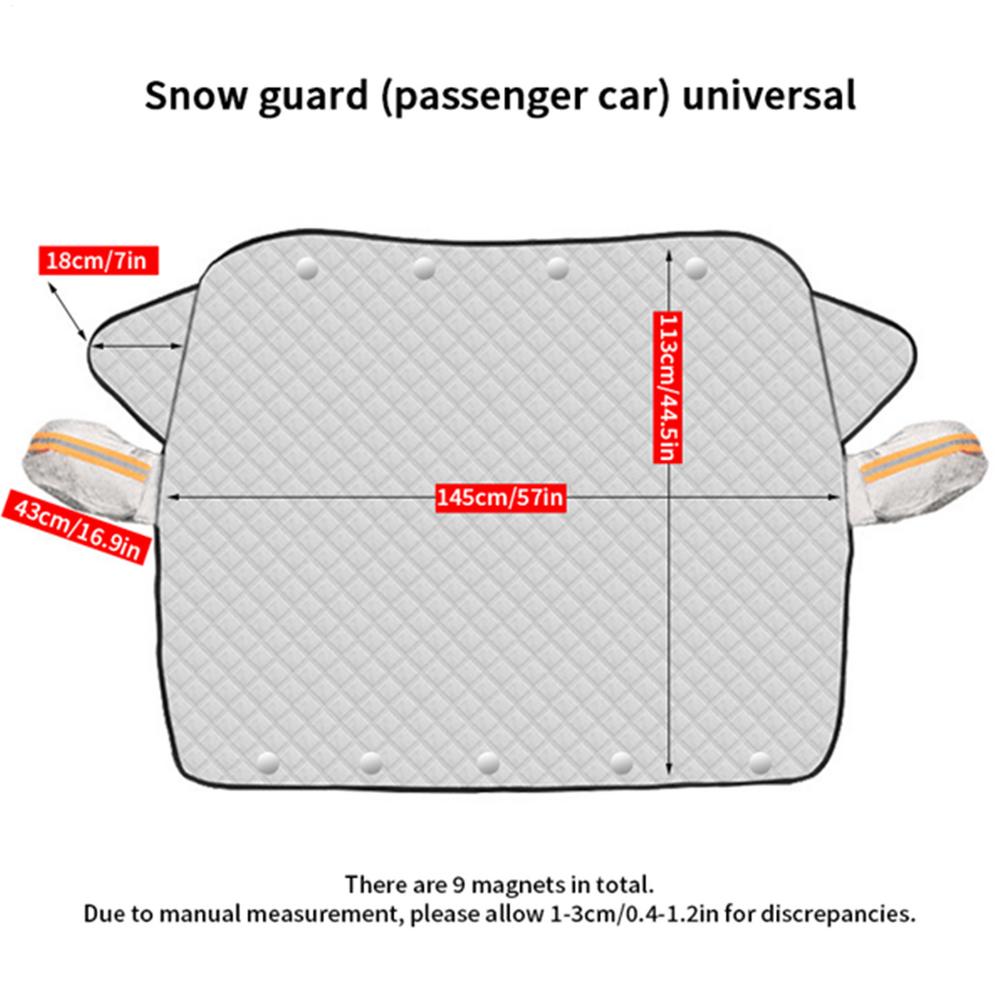 3-lagige magnetische Auto-Windschutzscheibenabdeckung Auto-Frontscheiben-Schneeabdeckung Universal Wasserdicht Winter-Windschutzscheibenabdeckungen
