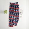 Women Pajama Pants Plush Sleep Pants Soft Elastic Waist Pajama Bottoms Patterned Pants With 2 Pockets