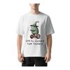 Frog Riding A Balance Scooter Printed Cotton T-shirt Summer Men's and Women's New Clothing Fashion Casual T-shirt Street Wear