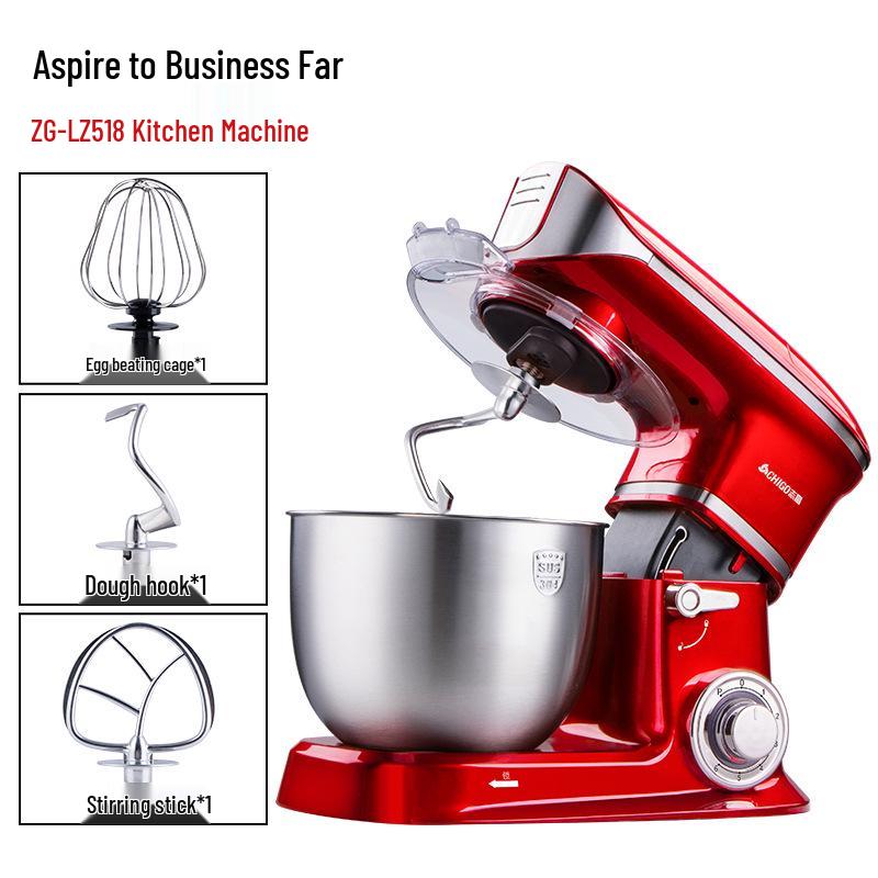 Chigo Multifunktionale Küchenmaschine: Automatischer Teigkneter, Gewerbemixer, Milchmixer und Eierschläger