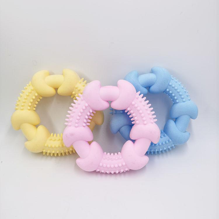 Hračky pro psy TPR Pěna Mléčná vůně Kost Kousací kroužek na zuby pro psy Hračky pro mazlíčky Potřeby pro mazlíčky