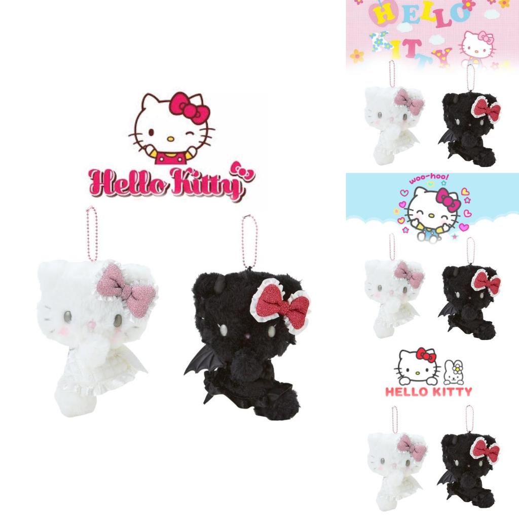 Entzückender Engel und Teufel Kt Plüschanhänger Niedliche Japanische Cartoon Katze Puppe Geschenk