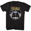 Back To the Future Circle Black Adult T-Shirt