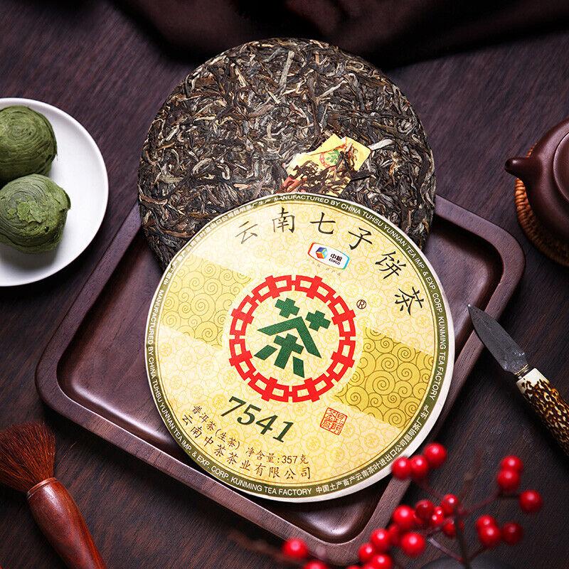 CHINATEA COFCO Brand Classic 7541 Pu-erh Tea Cake 2019 357g Raw Puer Pu'er Cake