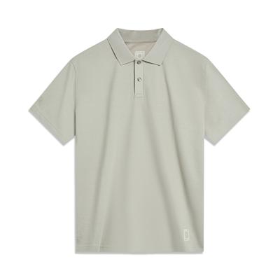Li Ning Eenvoudig Poloshirt Heren Tops Steen Grijs APLT135-4