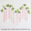 Faux Violet Blossom Trails Vintage Ceiling Backdrop Drooping Lavender Tendril Simple Synthetic Bush Twig Gorgeous Party Wreath