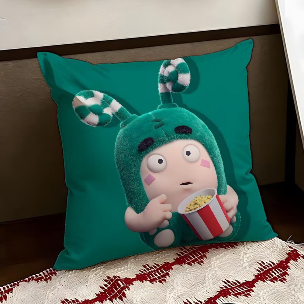 Cartoon OOddbods Cushion Cover Reversible Soft Durable Pillow Cover Home Car MultiScene Use for Daily Comfort
