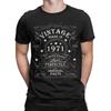 Unisex Unisex Legends 1971 T Shirts 55th Birthday Cotton Clothing Novelty Short Sleeve O Neck Tee Shirt Gift Idea TShirts