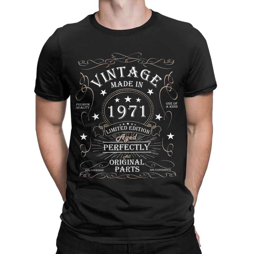 Unisex Unisex Legends 1971 T Shirts 55th Birthday Cotton Clothing Novelty Short Sleeve O Neck Tee Shirt Gift Idea TShirts