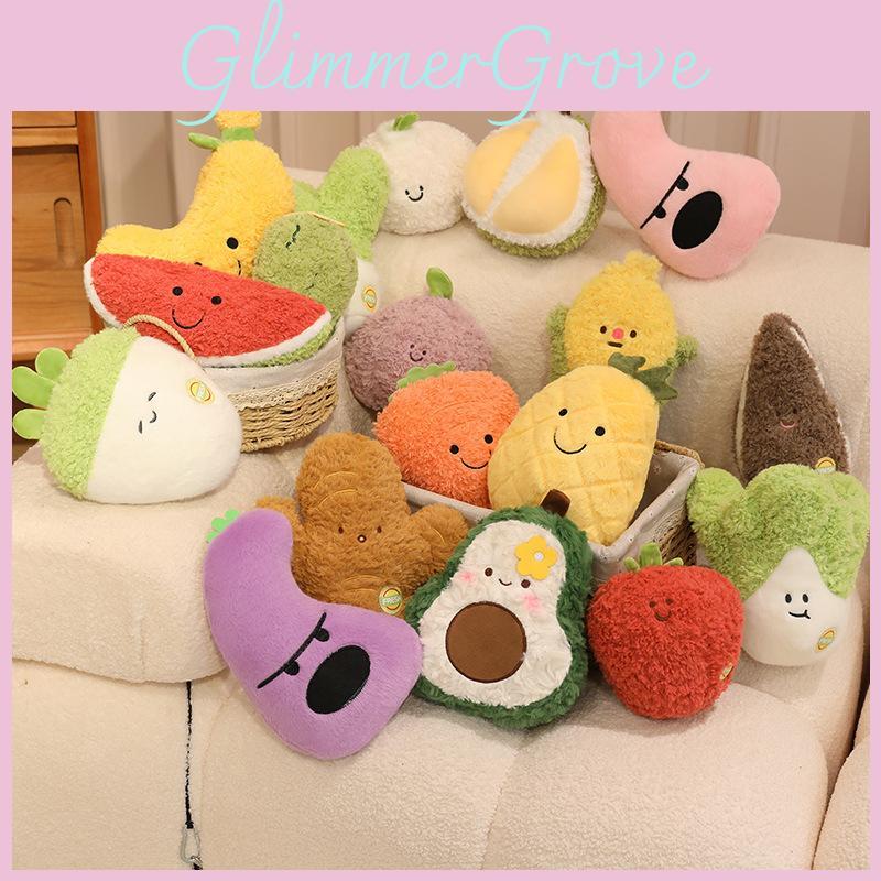 Vegetable Plush Fruit Toys Cute Character Design Children Festival Gift Dolls