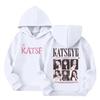Kids Pullover Hoodie with Letter Print Long Sleeve Sweatshirt for Casual Everyday Wear