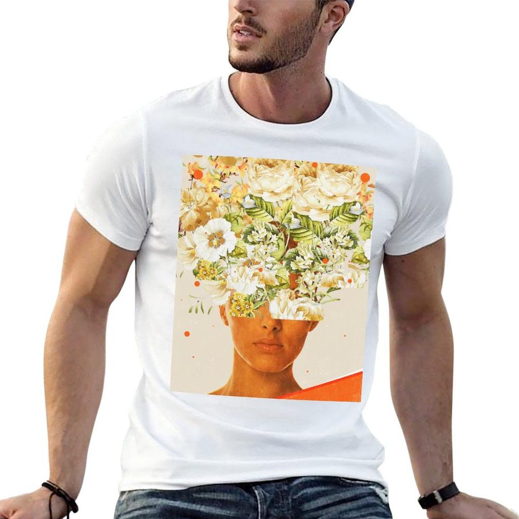 SuperFlowerHead T-Shirt Art Pattern Printed Casual Top