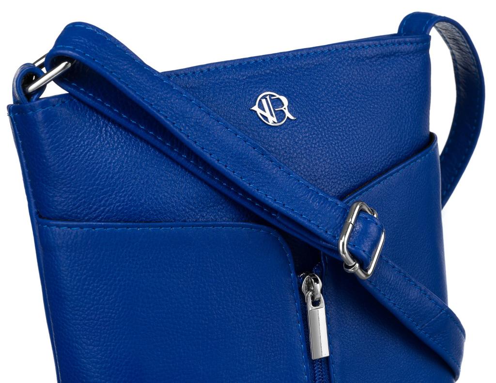 Leather handbag R-TSL-01-CPDM-8965 R.Blue