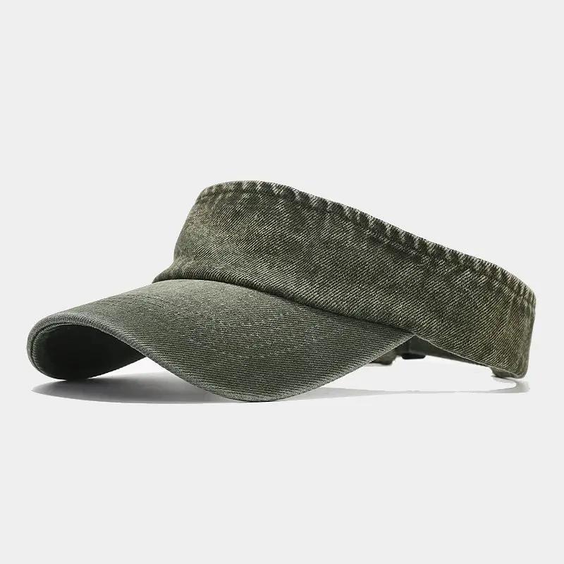 Freedom Outdoors LDSLYJR Lente en Zomer Katoen Effen Vizieren Baseballpet Verstelbare Zonbeschermingspet Voor Mannen en Vrouwen 06 56-61cm wear legergroene kleur