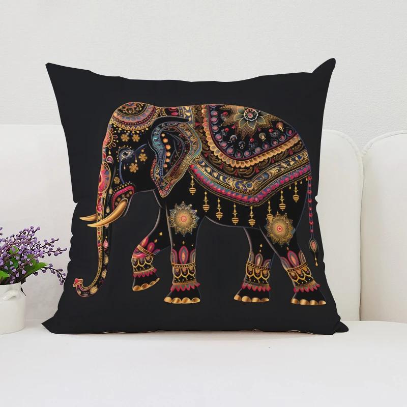 Słoń Styl Skandynawski Dekoracja Domu Poszewki na Poduszki 45x45 Poszewki na Poduszki 40x40 Dekoracyjne Poszewki na Poduszki Poszewki na Poduszki do Łóżka
