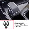 Carbon Fiber Gear Shift Knob / Window Glass Lift / Steering Wheel Cover Trim For Geely Boyue L  2024 Interior Accessories