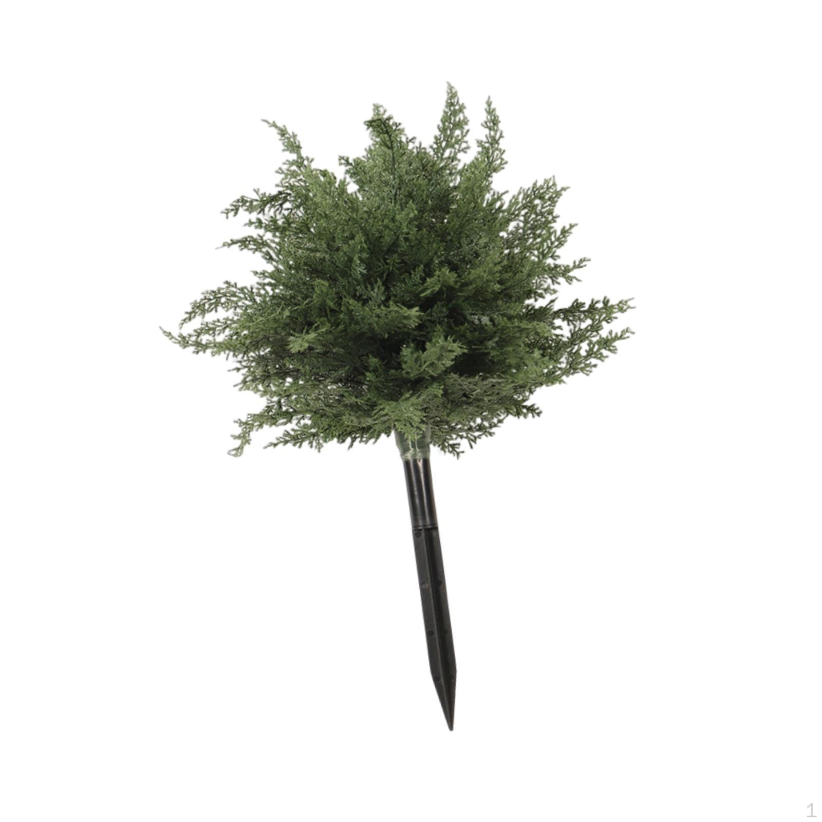 

Рождественский искусственный декор дерева с землей, садовая растительность, зелень для улицы для