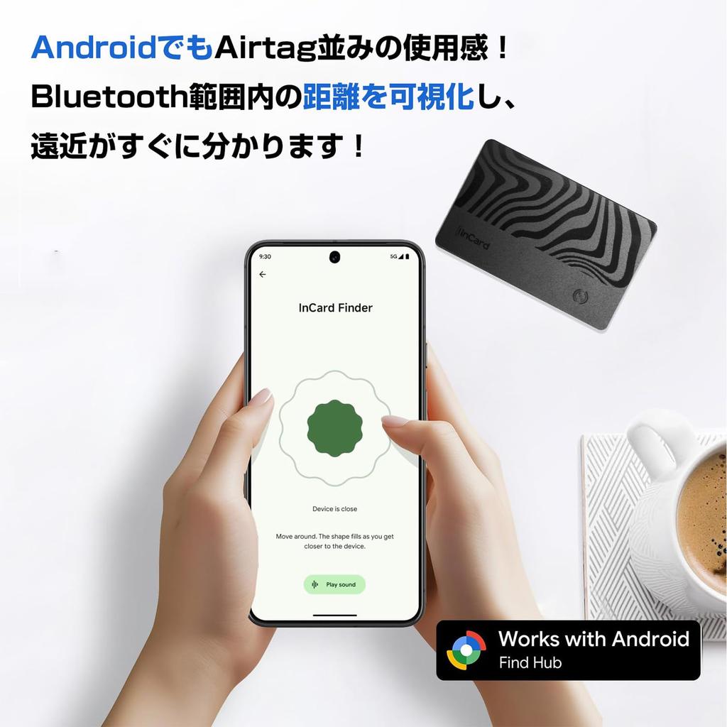 AirTag [Officially Certified for iOS and Android / Made in the USA Chip / Ultra-Thin 1.6mm / Up to 10 Years of Use] AirTag Card GPS Small Apple AirTag