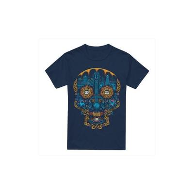 Mens Day Of The Dead Miguel Dante Colorful Skull T-Shirt