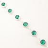 Chrome Diopside Gemstone 925 Sterling Silver Jewelry Handmade Chain Bracelet 9" RB-9-9