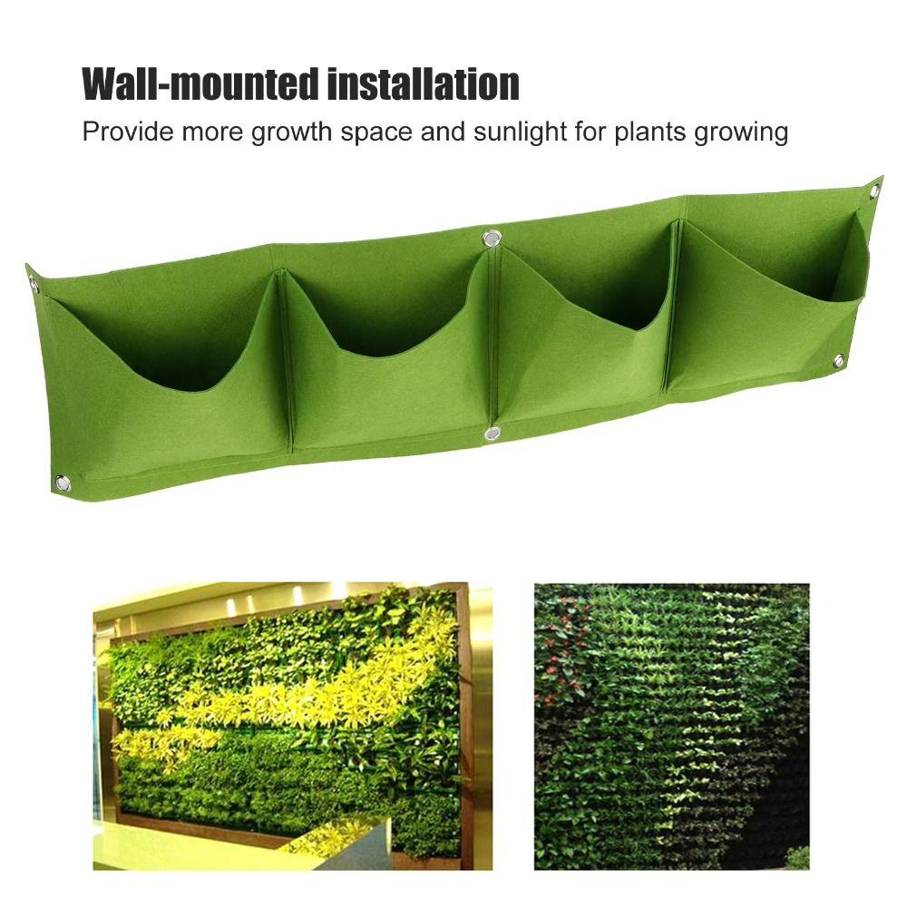 Durable Hanging WallGrow Bag Big Size Hanging Vertical Wall Planter  Vertical Garden