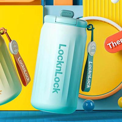 Lock&Lock 316 Stainless Steel Insulated Flip-Lid Coffee Cup