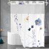 1/2Pieces Shower Curtain Watercolor Leaves Bathroom Decoration Shower Curtains Living Decorae 1.8*1.8M for Kitchen Room Home