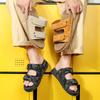 Men Two Way Beach Sandals Large Size Summer Casual Slides Sizes 39-46 for Beach Pool Travel Home Walking and Daily Wear