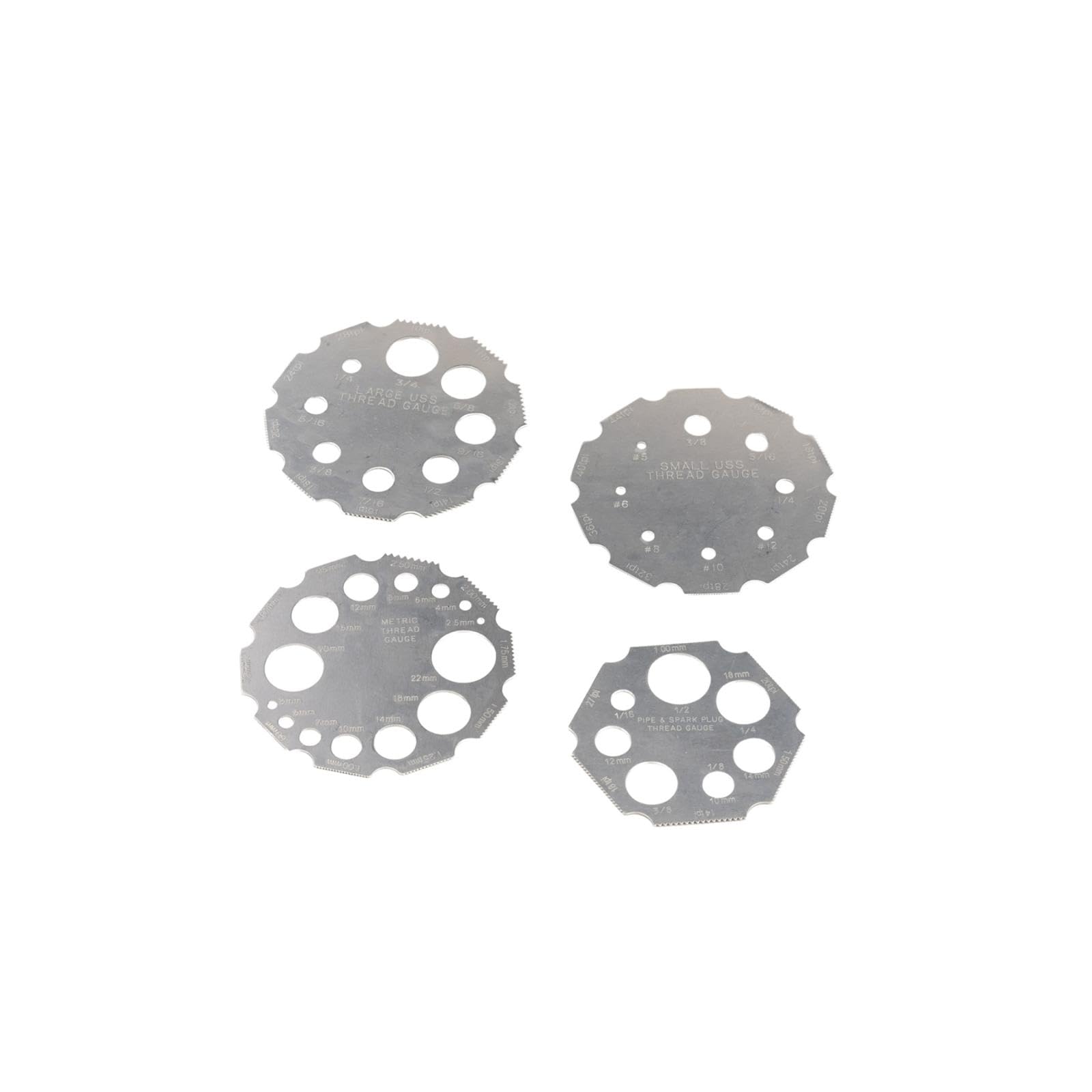 

PLOT Motorcycle Pitch Gauge 4pcs Millimeter/inch/screw/spark plug compatible universal PGR0088