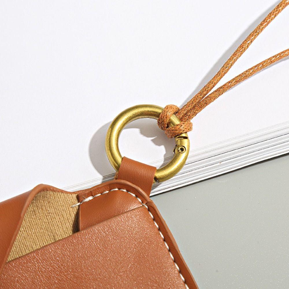 Hanging Neck Glasses Bag PU Leather Sunglasses Bag Fashion Eyeglasses Holder  Gift