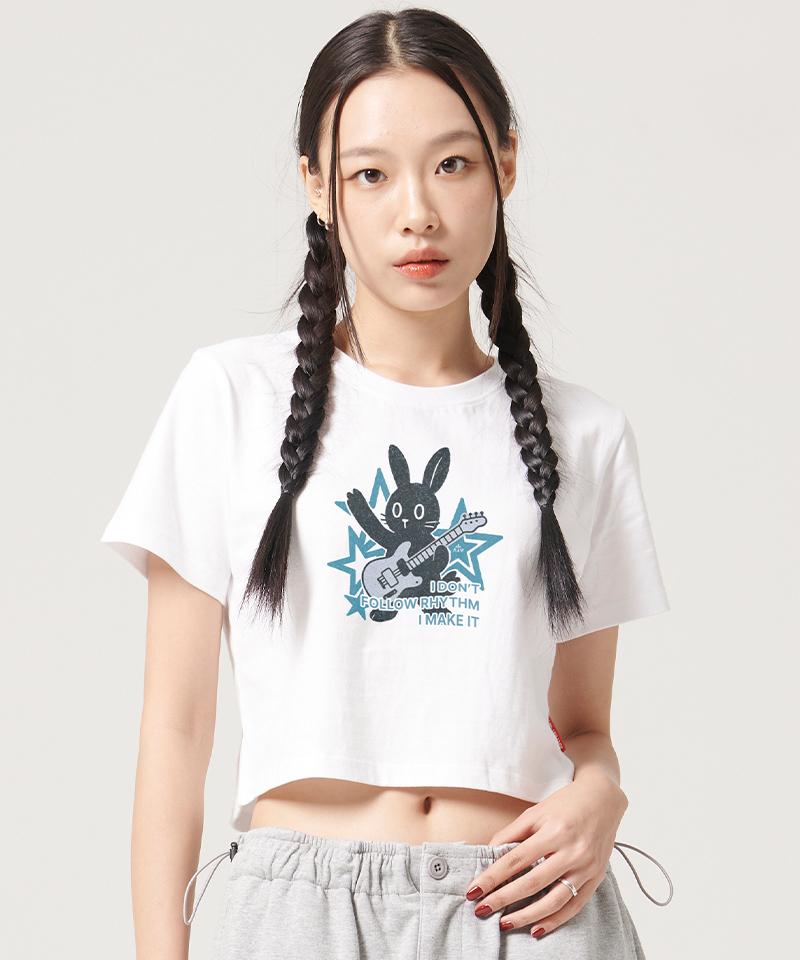ARTISTWEAR [Atw] Bunny Pop Crop Short Sleeve Tee