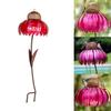 Y5JC Outdoor Stakes Bird Feeder Red Hummingbird Feeders Large Coneflower