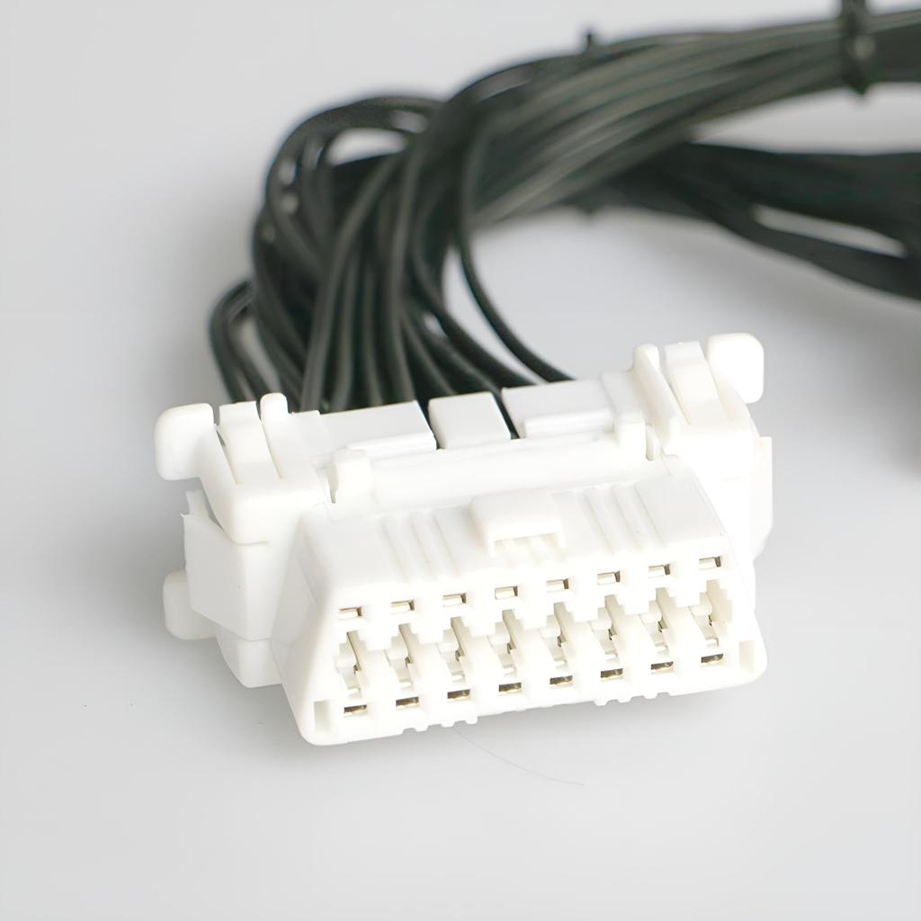 MIMIA OBD2 16-Pin Branch Connection Harness for Radar, 2-Port Dashcams, and Security