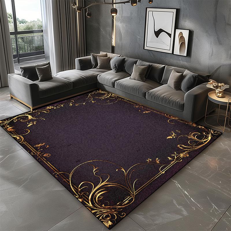 Black Marble Carpet Living Room Luxury Decoration Home Sofa Washable Large Rugs 200x300 Bedroom Non-slip Short Velvet Floor Mats