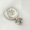 Used Excellent condition * CITIZEN Pocket Watch 17JEWELS Silver Color Hand-wound
