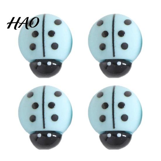 Office Cabinet Decor 4Pcs 3D Ladybug Refrigerator Magnet, Mini Ladybird Resin Fridge Magnets Decorative Memo Note Holder for Kitchen Whiteboard Kit