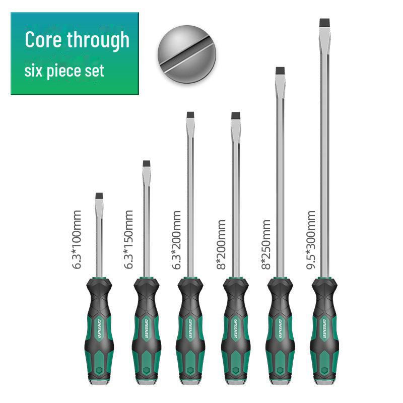 Green Forest Master Industrial Flathead & Phillips Screwdriver Set