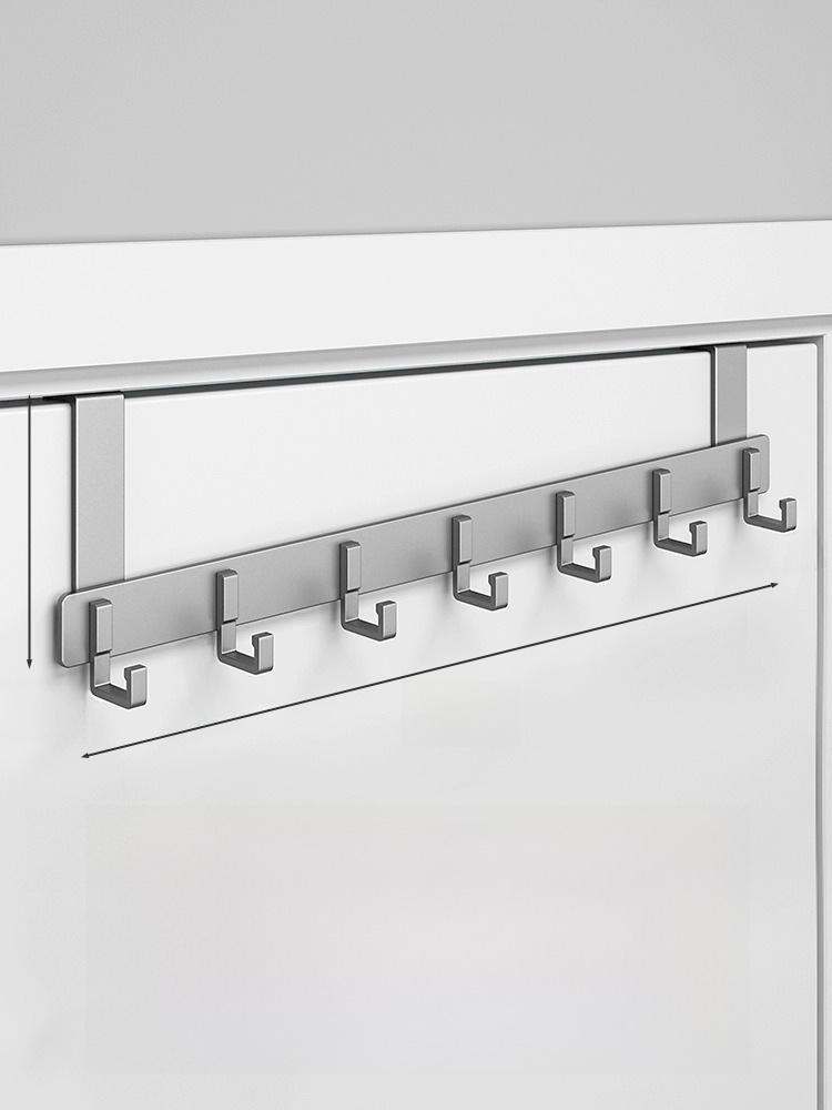 Punch-Free Over-the-Door Coat Rack & Wall-Mounted Hook Organizer