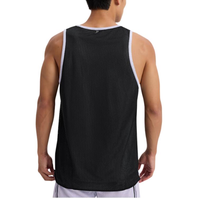 Under Armour Curry China Tour Series Mesh Basketball Sports Breathable Sleeveless Vest Men Tops Black 6001844-001