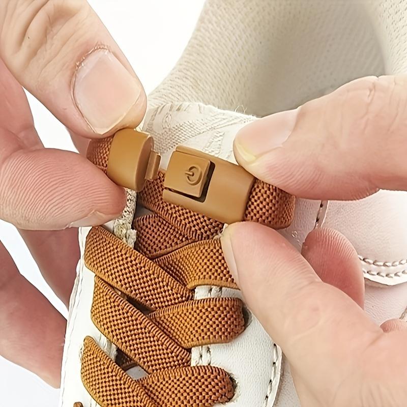 1 Pair Elastic Shoelaces, Polyester Sports Shoelaces, Lightweight, Solid Color, Adjustable and Comfortable, Hand Washable, Elastic No-Tie Shoelaces