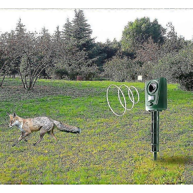 Ultraschall-Katzenabwehrgerät für Garten und Bauernhof, batteriebetrieben, Tierabwehr mit 3 Batterien, Outdoor-Schädlingsbekämpfungslösung